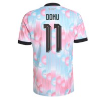 Stroje piłkarskie Belgia Jeremy Doku #11 Koszulka Wyjazdowej MŚ 2026 Krótki Rękaw